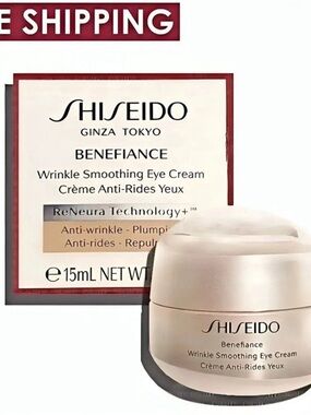 SHISEIDO BENEFIANCE Wrinkle Anti-Aging Smoothing Eye Cream 0.51oz / 15 ml